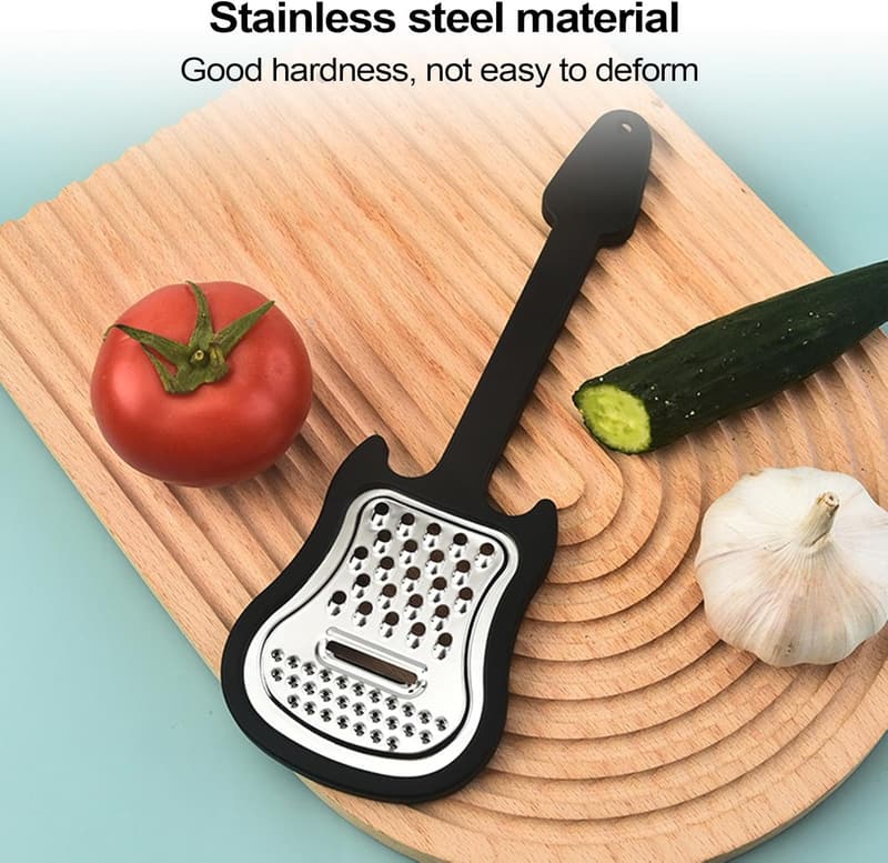 Stainless Steel Guitar Design Cheese Grater with Comfortable Grip