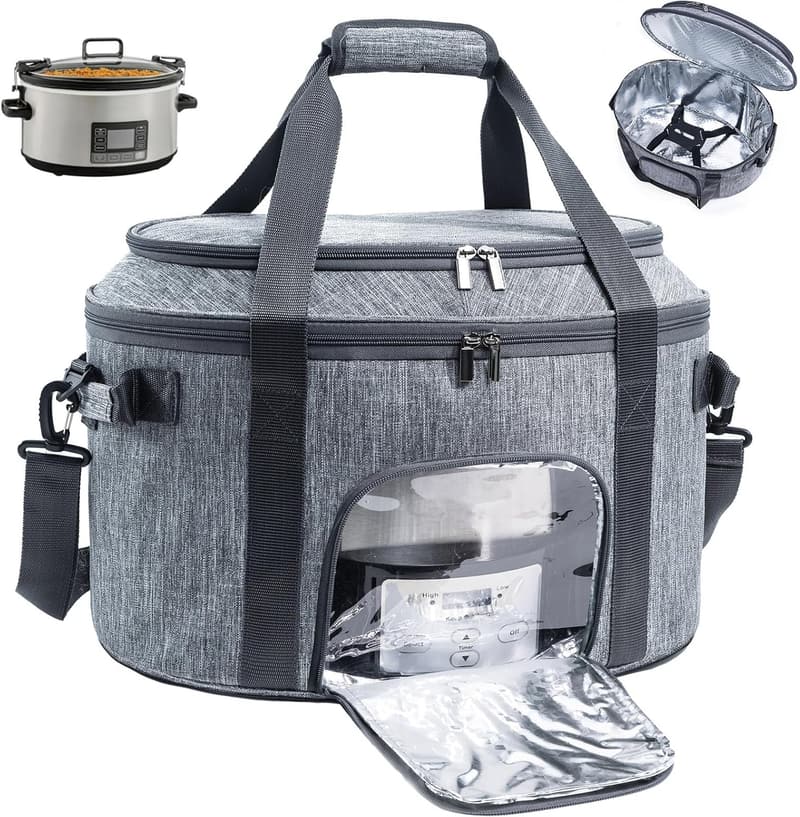 Portable Slow Cooker Carrying Bag for 6-8 Quart Crockpot