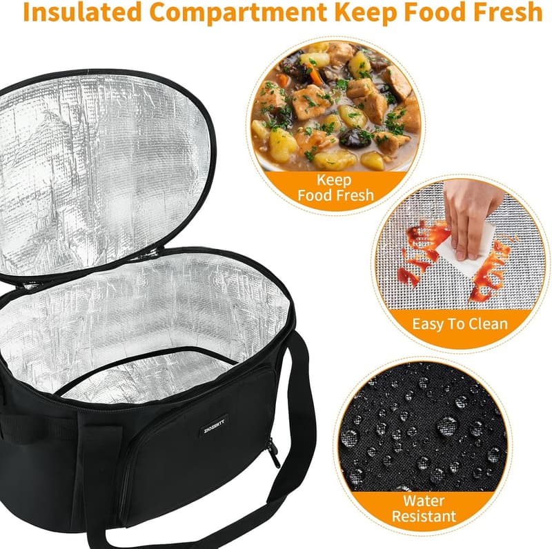 Slow Cooker Carrying Bag for 6-8 Quart Crockpots