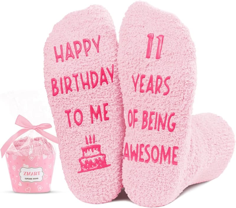 Birthday Gift Socks for Girls Age 9-12