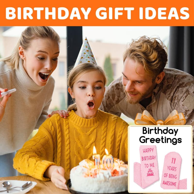Birthday Gift Socks for Girls Age 9-12