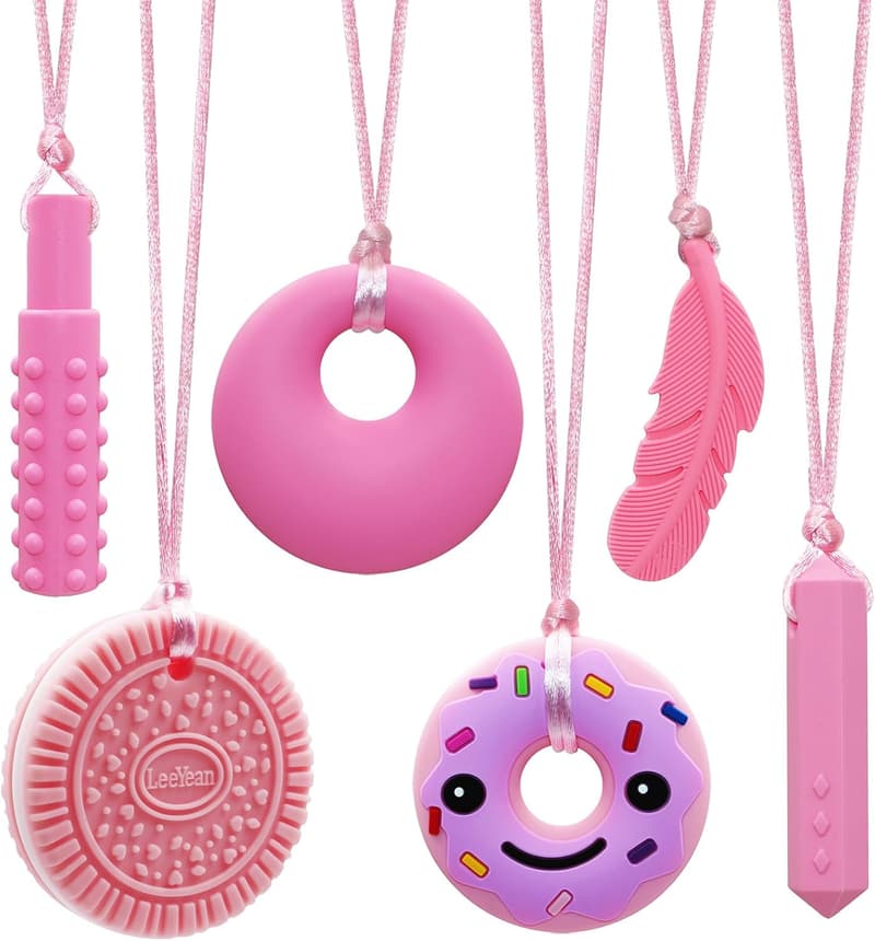 Chew Necklace for Sensory Kids, Silicone Oral Motor Therapy