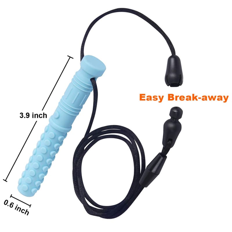 Sensory Chew Necklace Set for Kids, BPA-Free Silicone