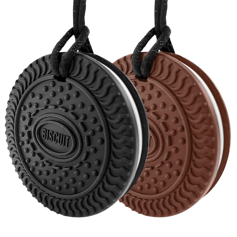 Silicone Chew Necklaces for Sensory Support - 2 Pack