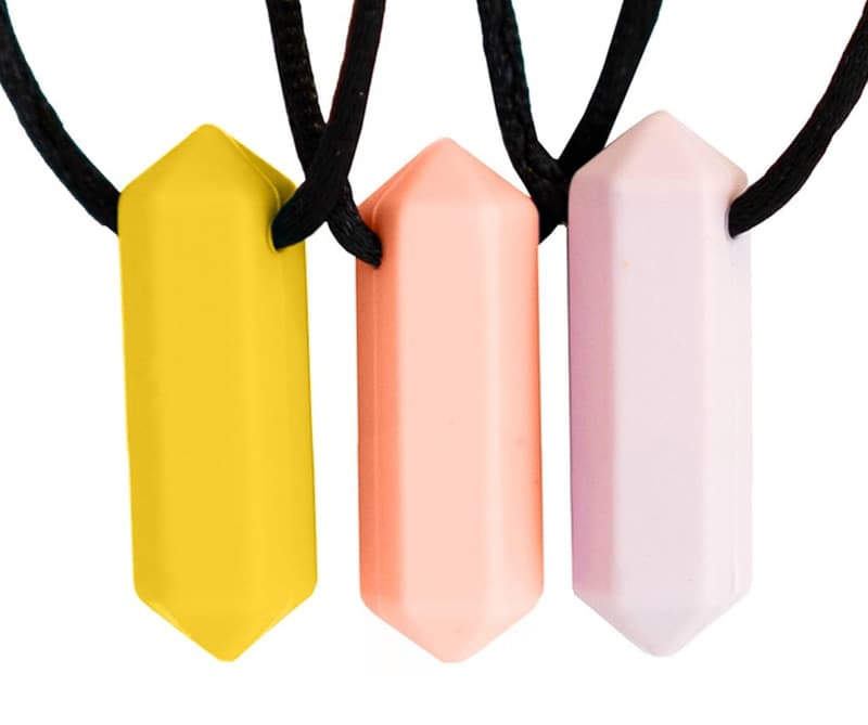 Textured Silicone Chew Necklace for Kids & Adults