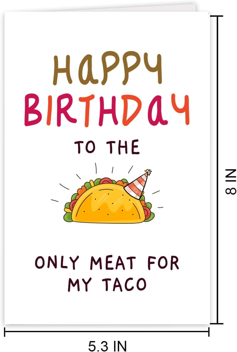 Funny Happy Birthday Card for Him - 