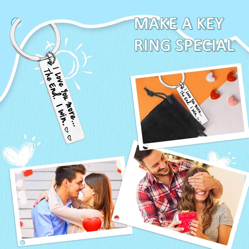Valentine's Day I Love You Keychain for Couples