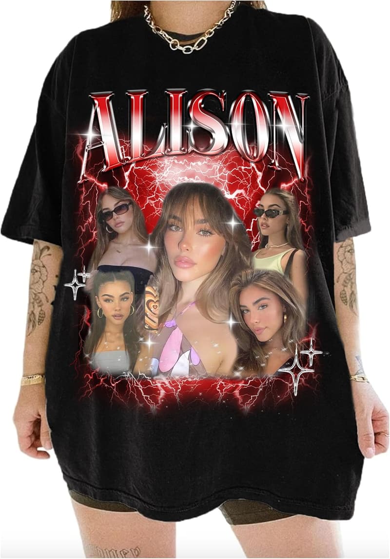 Personalized Vintage Rap T-Shirt for Couples, Custom Photo Gift