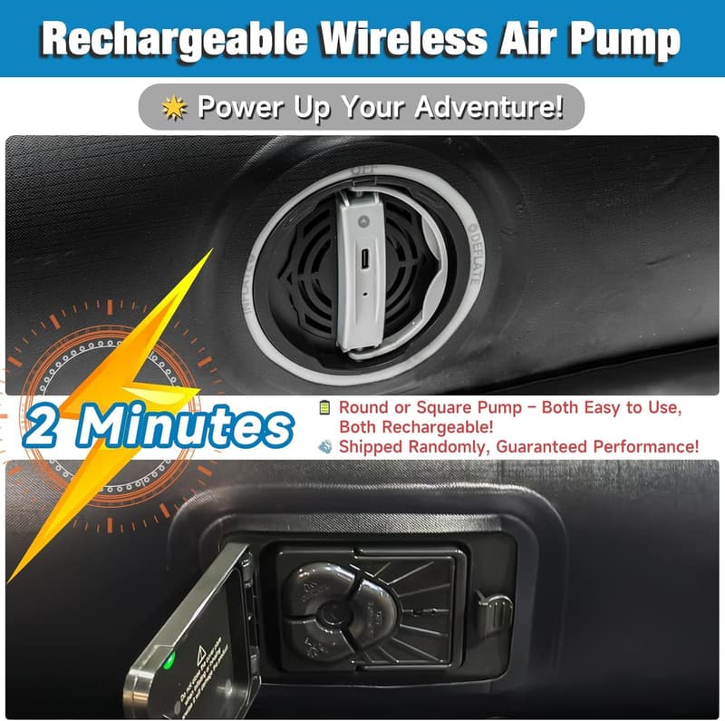 Inflatable Truck Bed Mattress with Wireless Pump - 5.5-5.8ft