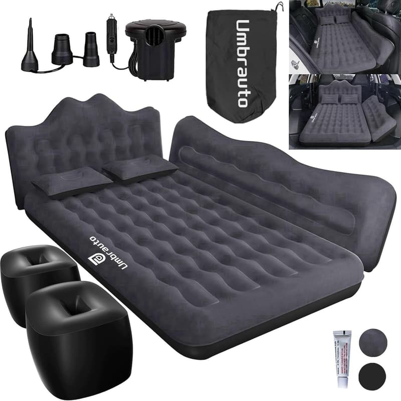 SUV Backseat Inflatable Air Mattress with Pump & Pillows