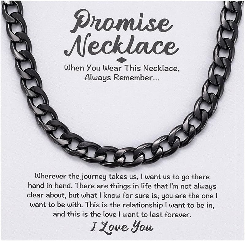 7mm Thick Cuban Link Necklace - Sentimental Gift for Him