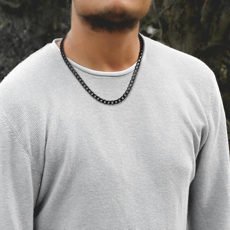 7mm Thick Cuban Link Necklace - Sentimental Gift for Him