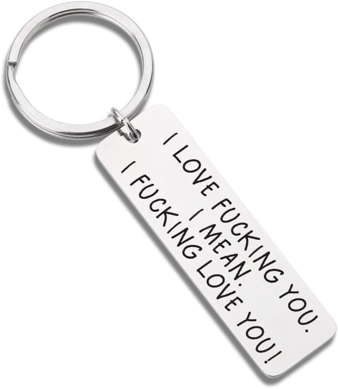 Funny Couple Keychain for Him - Valentine's Day Gift