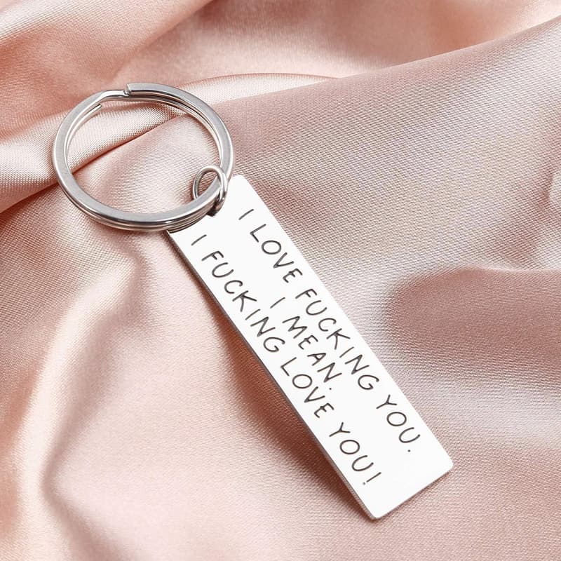Funny Couple Keychain for Him - Valentine's Day Gift