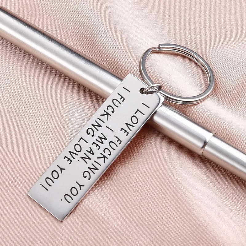 Funny Couple Keychain for Him - Valentine's Day Gift