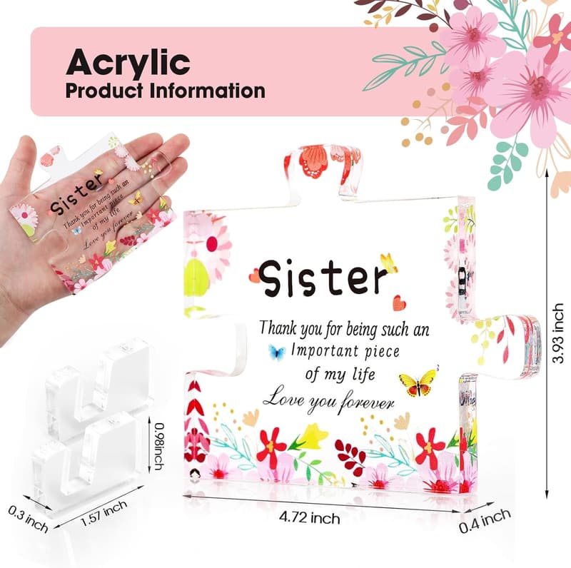 Big Sister Acrylic Puzzle Plaque - Thoughtful Birthday Gift