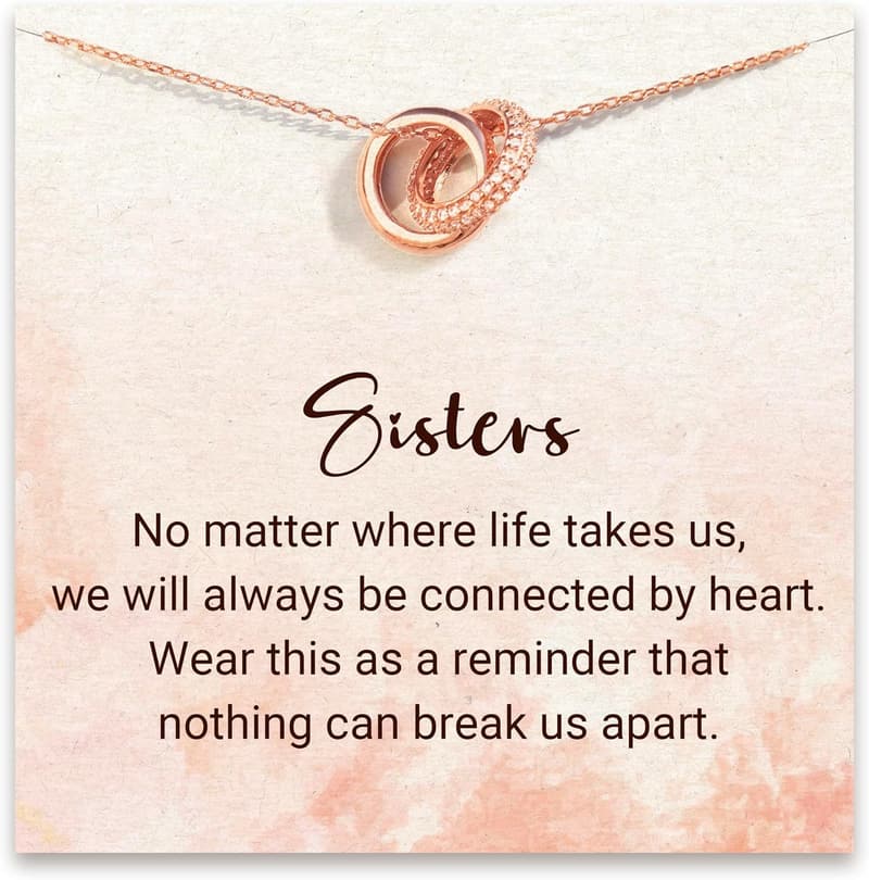 Sister Birthday Necklace in 925 Sterling Silver