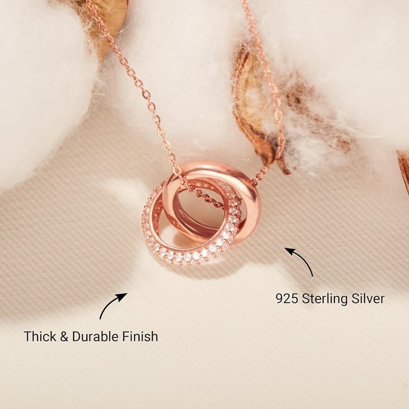 Sister Birthday Necklace in 925 Sterling Silver