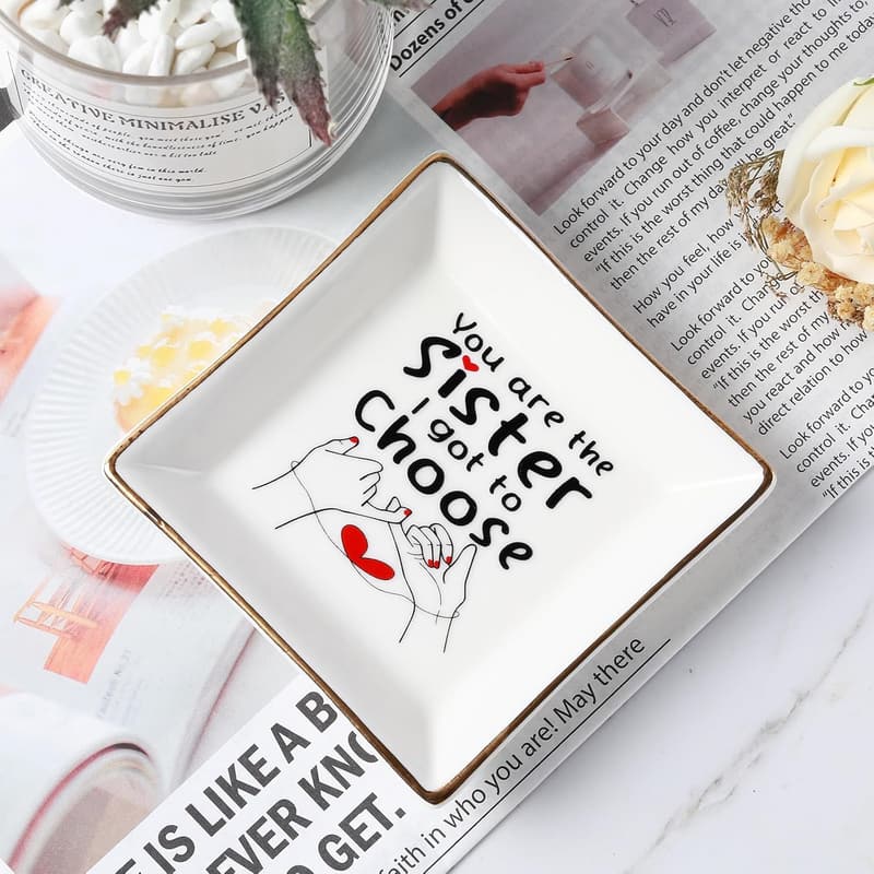 Sister Jewelry Dish - Unique Birthday Gift for Women