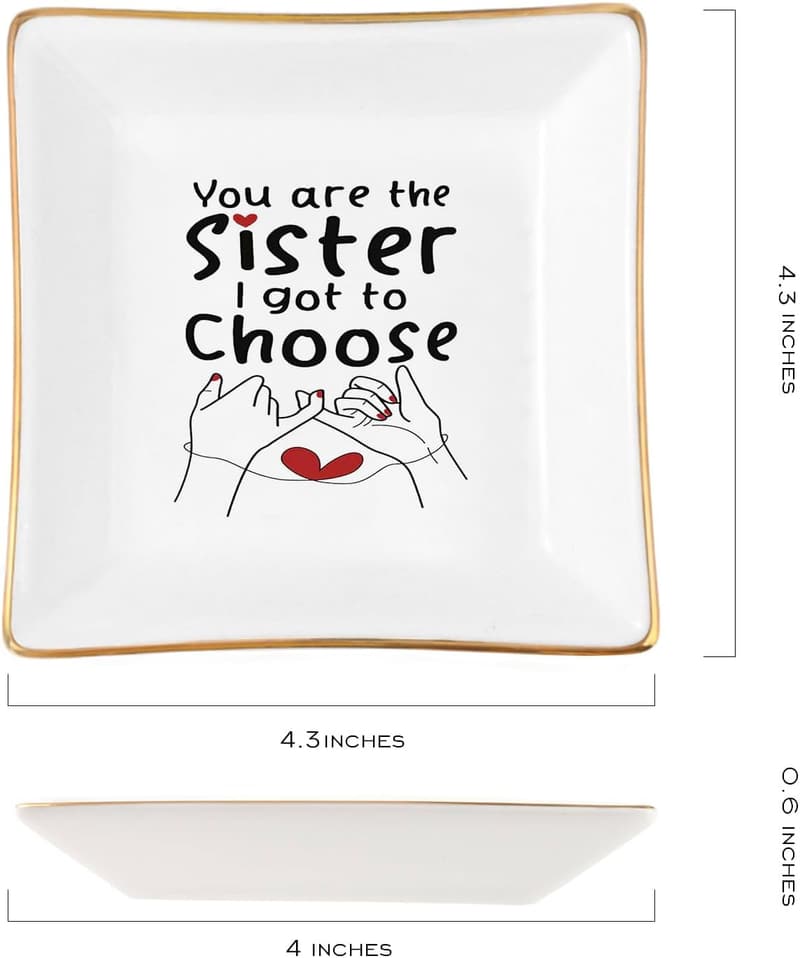 Sister Jewelry Dish - Unique Birthday Gift for Women