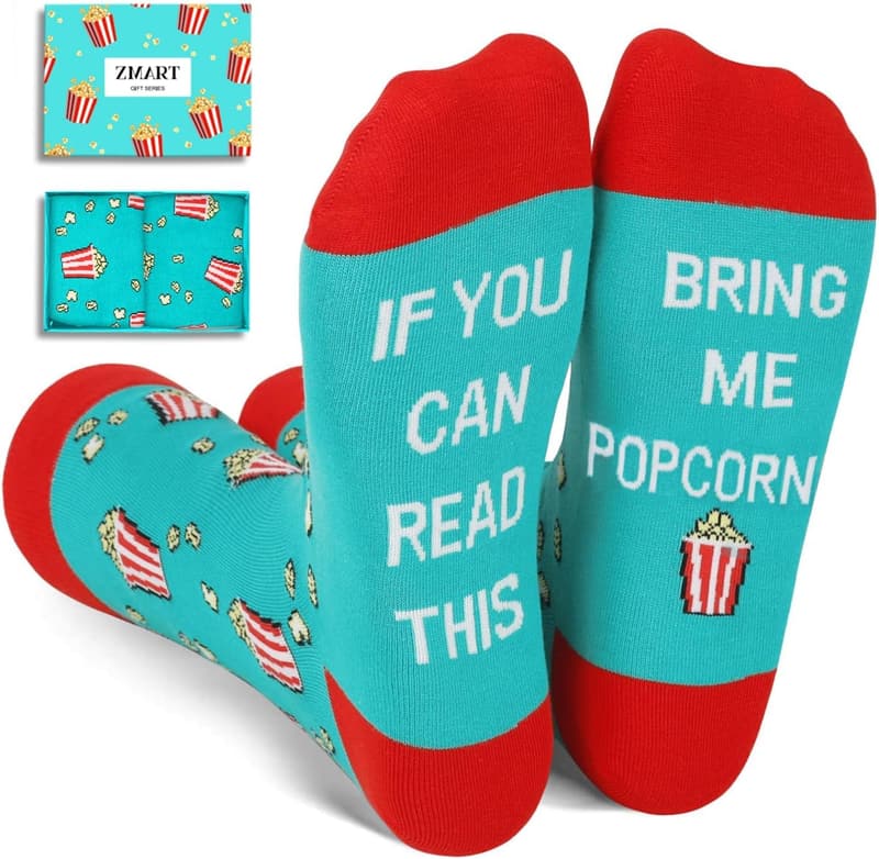 Funny Food Socks for Adults - Pickle Taco Ice Cream Design