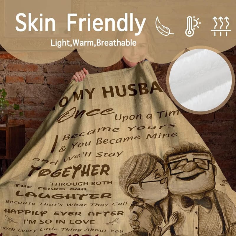 Wedding Anniversary Blanket for Husband, 50