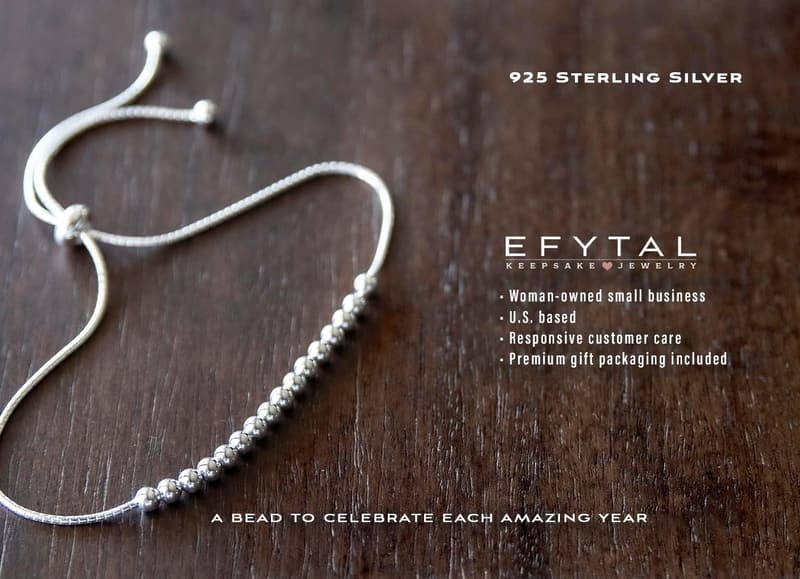 18th Birthday 925 Sterling Silver Bracelet for Girls