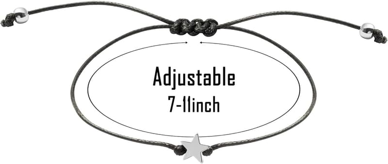 18th Birthday Adjustable Star Bracelet for Women and Teens
