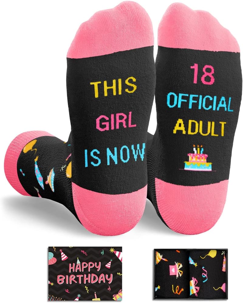 18th Birthday Gift: HappyPop Socks for Teen Girls