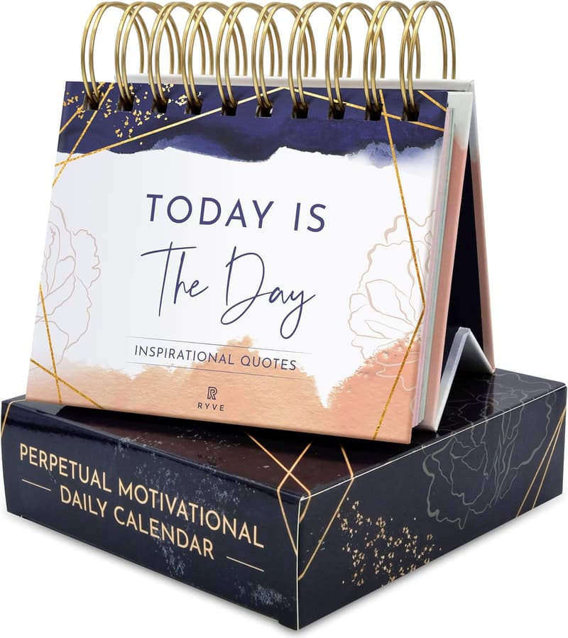 Inspirational Desk Calendar with Daily Quotes for Women