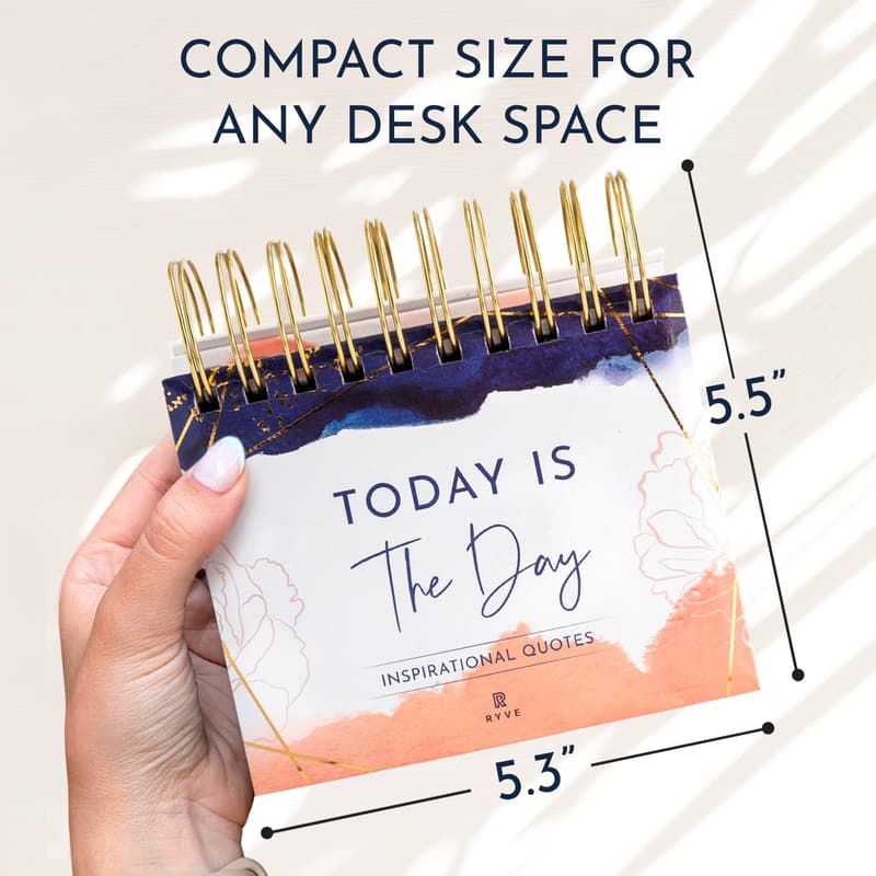Inspirational Desk Calendar with Daily Quotes for Women