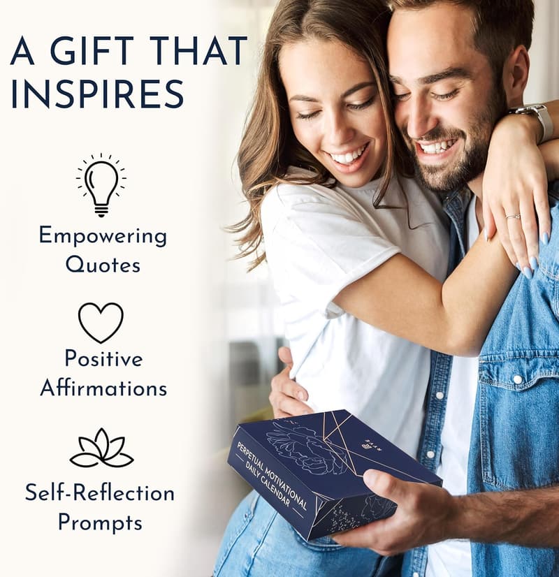 Inspirational Desk Calendar with Daily Quotes for Women