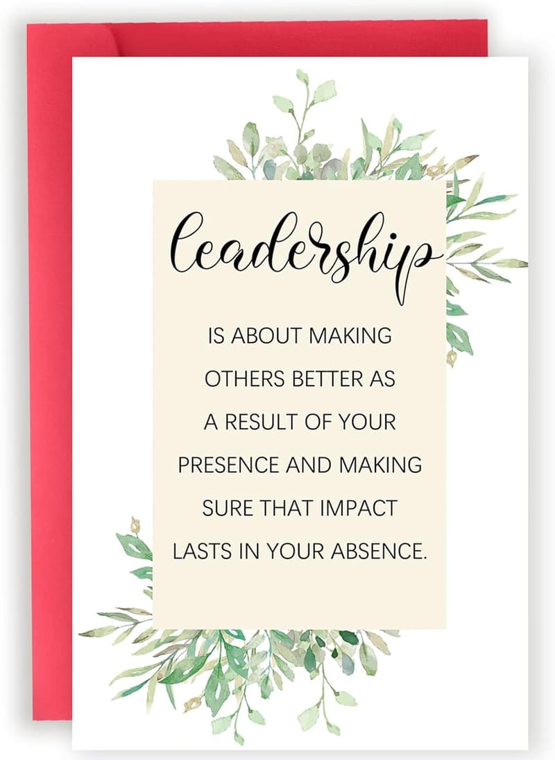 Boss's Day Leadership Definition Card - Appreciation Gift