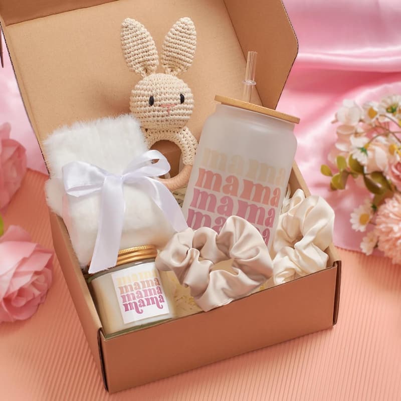 New Mom Gift Basket - Pregnancy & Baby Shower Essentials