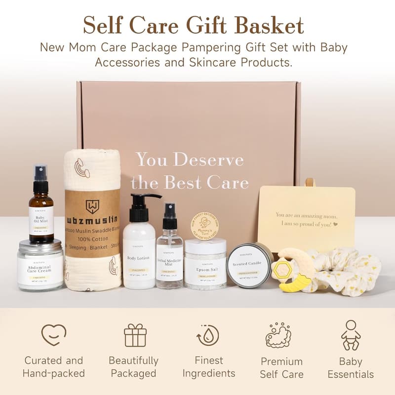 New Mom Care Package: Luxury Essentials for Baby Shower