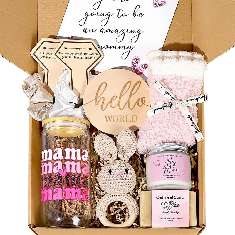 New Mom Care Package - Baby Shower & Postpartum Essentials