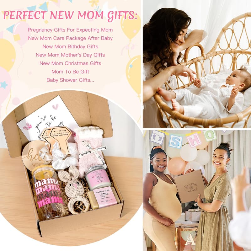 New Mom Care Package - Baby Shower & Postpartum Essentials
