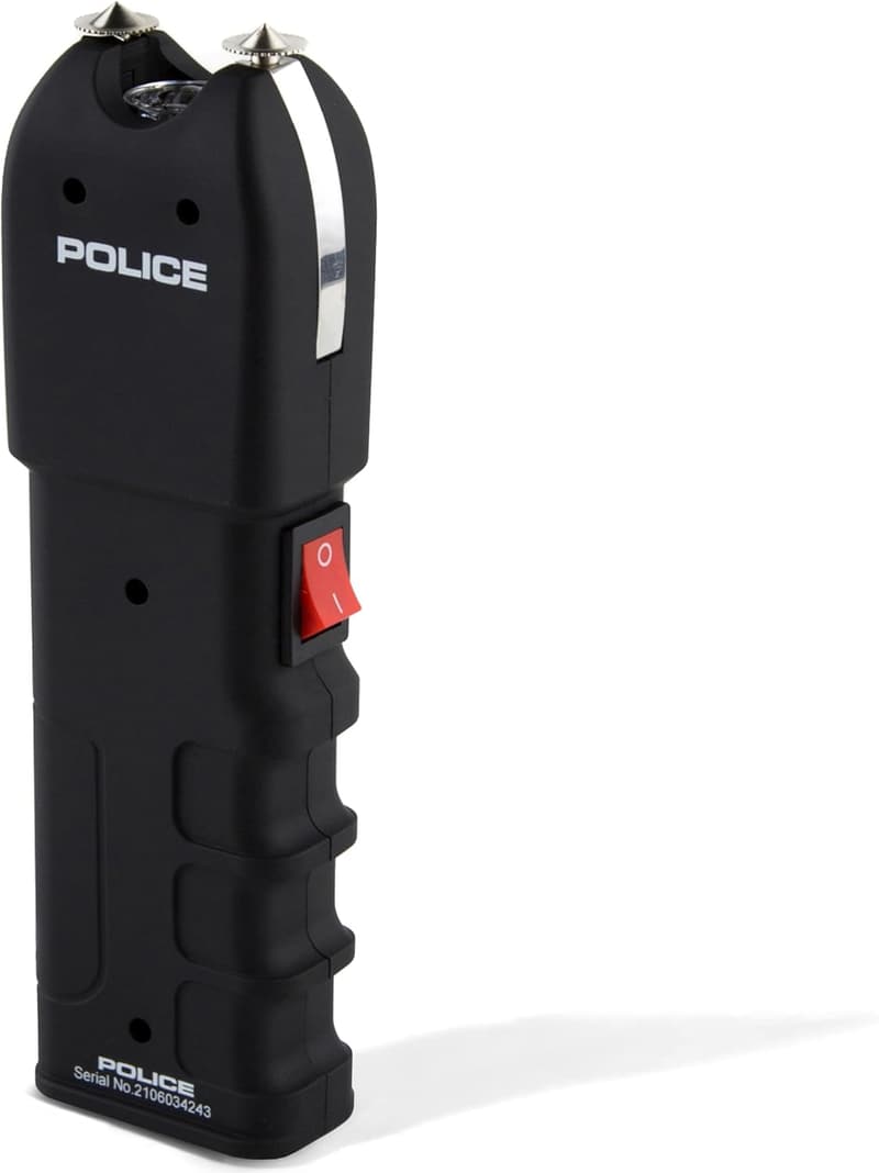 Rechargeable High Voltage Stun Gun with LED Flashlight