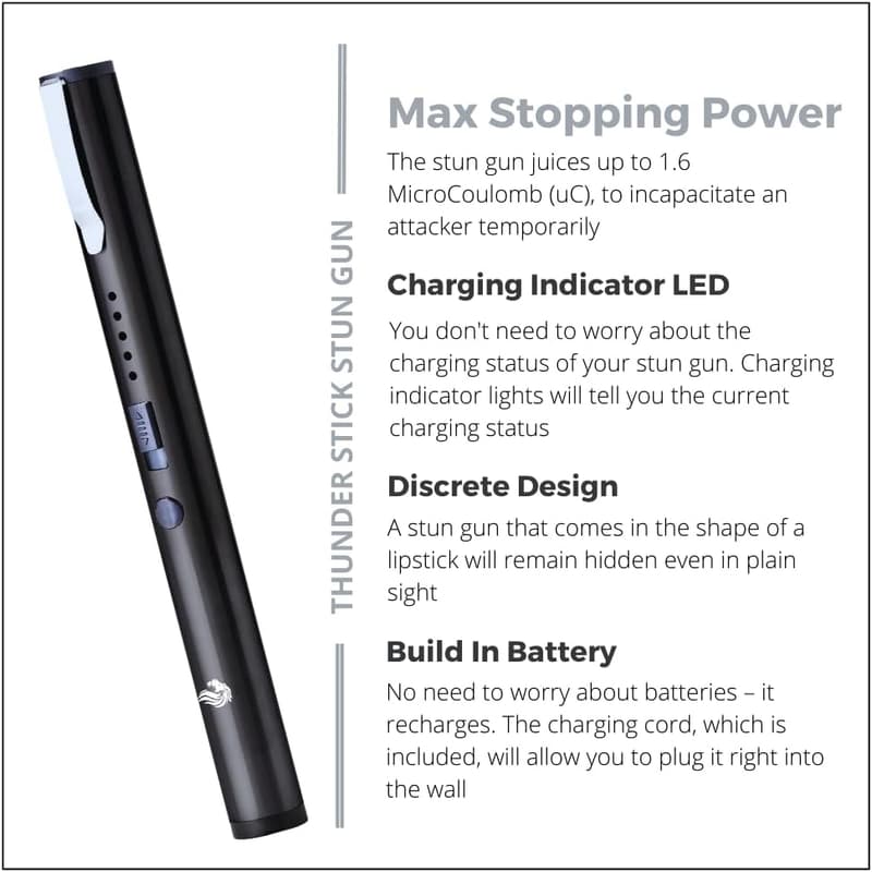 Self Defense Tactical Stun Pen with USB Rechargeable 32M Volts