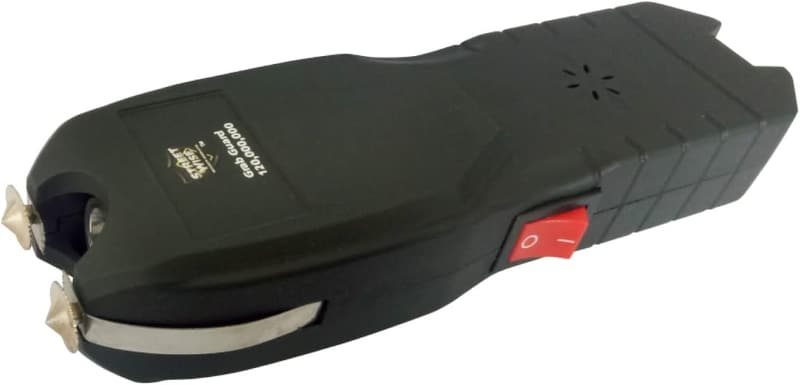 Self Defense Stun Gun with LED Flashlight and Alarm, Rechargeable