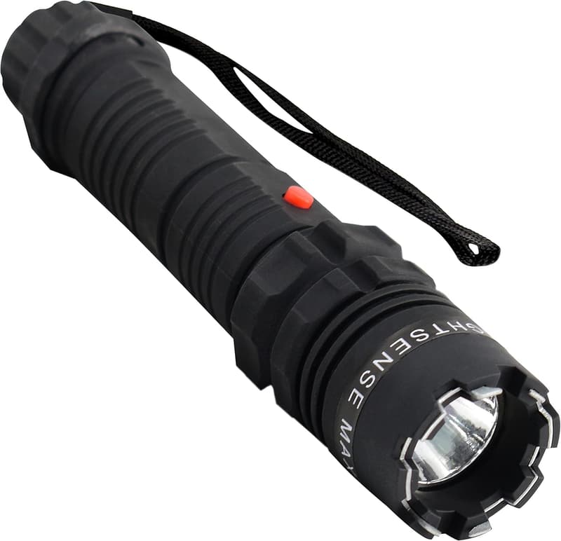 Heavy Duty Flashlight Stun Gun for Women - Rechargeable LED