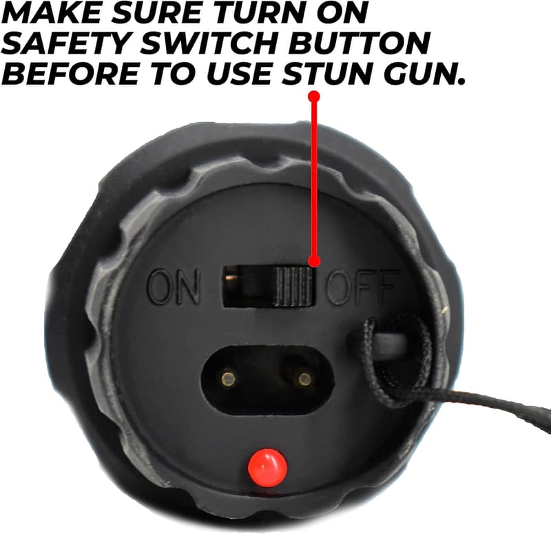 Heavy Duty Flashlight Stun Gun for Women - Rechargeable LED