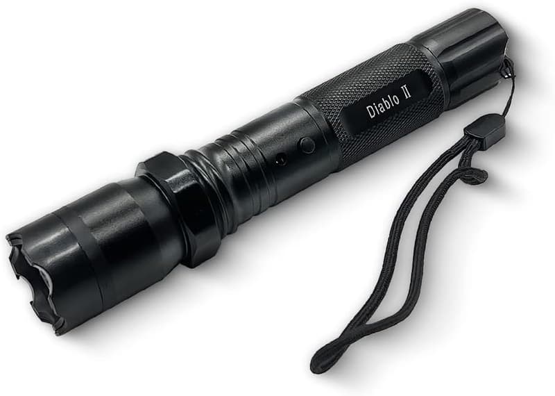 Tactical Stun Gun with LED Flashlight for Self Defense