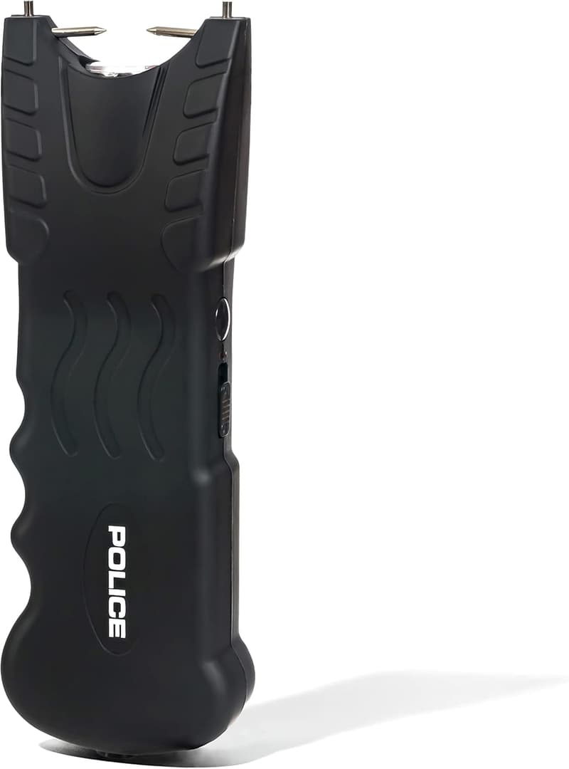 Compact Rechargeable Stun Gun with LED Flashlight - Personal Security