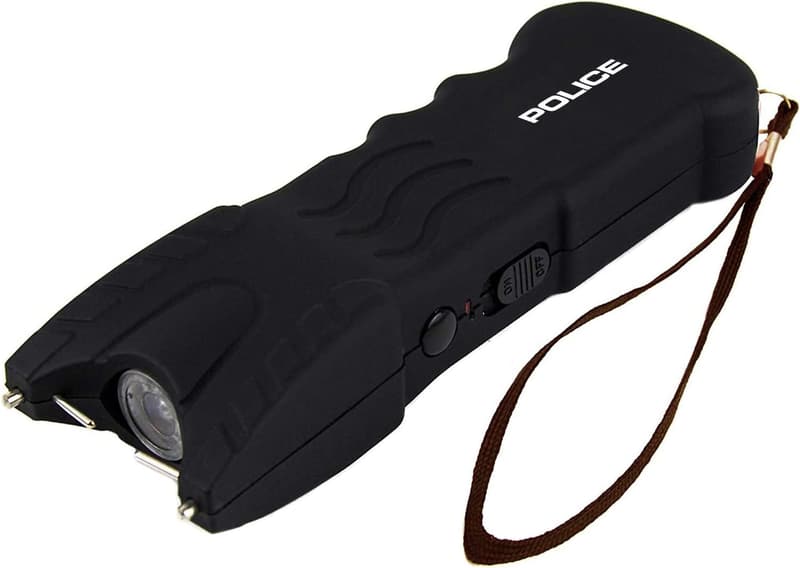 Compact Rechargeable Stun Gun with LED Flashlight - Personal Security