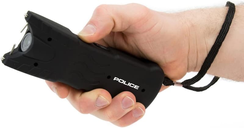 Compact Rechargeable Stun Gun with LED Flashlight - Personal Security