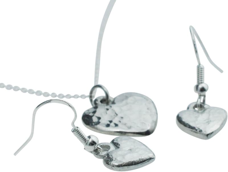 10th Anniversary Pure Tin Pendant & Earring Set