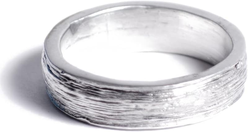10th Anniversary Men's Tin Ring - Inscribed & Resizable