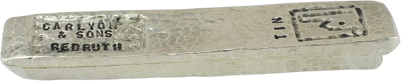Anniversary Gift 53g Pure Tin Ingot - Carlyon & Sons