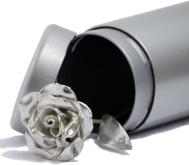 10th Anniversary Metal Rose - 100% Pure Cast Tin Gift